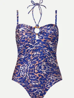Badedragt uden bøjle - Wavy leopard