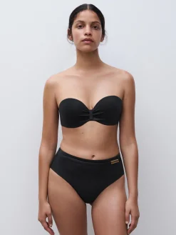 Bandeau bikinitop - Sort