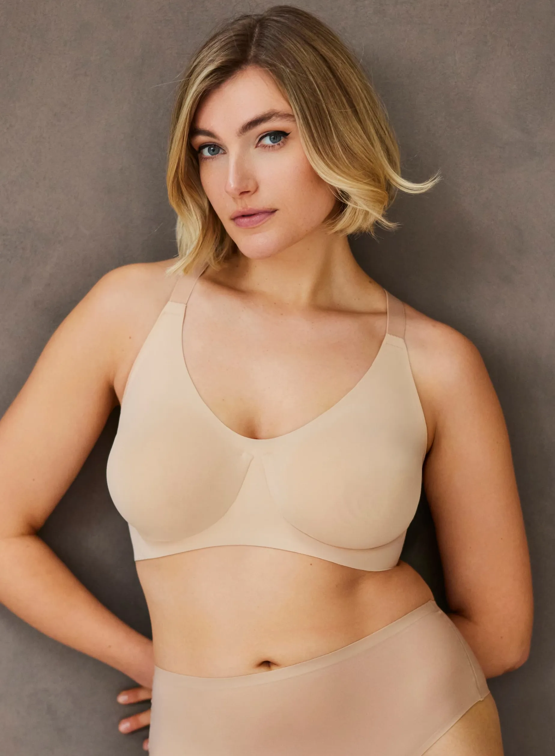 Bh med bøjler - Nude