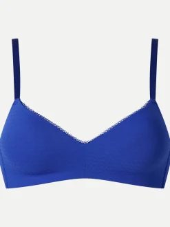 Bibi Forformet BH uden bøjle - Blue Klein