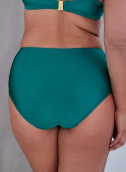 Bikiniunderdel med høj talje - Racing Green