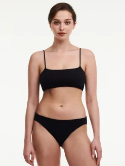 Bøjlefri bikinitop - Sort