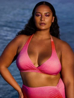 Bobbie Bikini Top - Red pink gradient