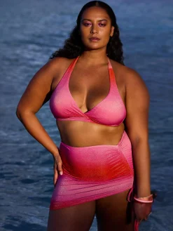 Bobbie Bikini Top - Red pink gradient