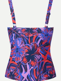 Bodine Tankini - Orange hibiscus