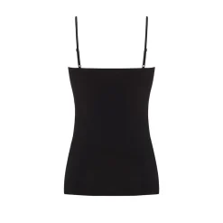 Chemise top - bomuld - Sort