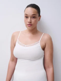 Chemise top - bomuld - White