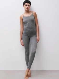 Chemise top - 100% merinould - Heather grey