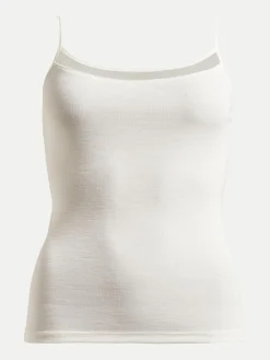 Chemise top - 100% merinould - Ivory