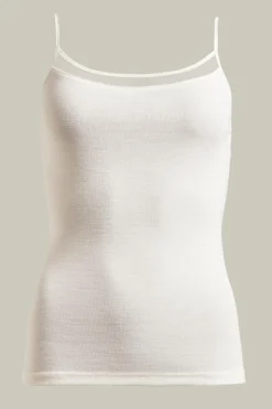 Chemise top - 100% merinould - Ivory