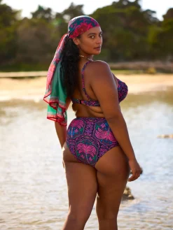Donna bikini top - Pink Palm