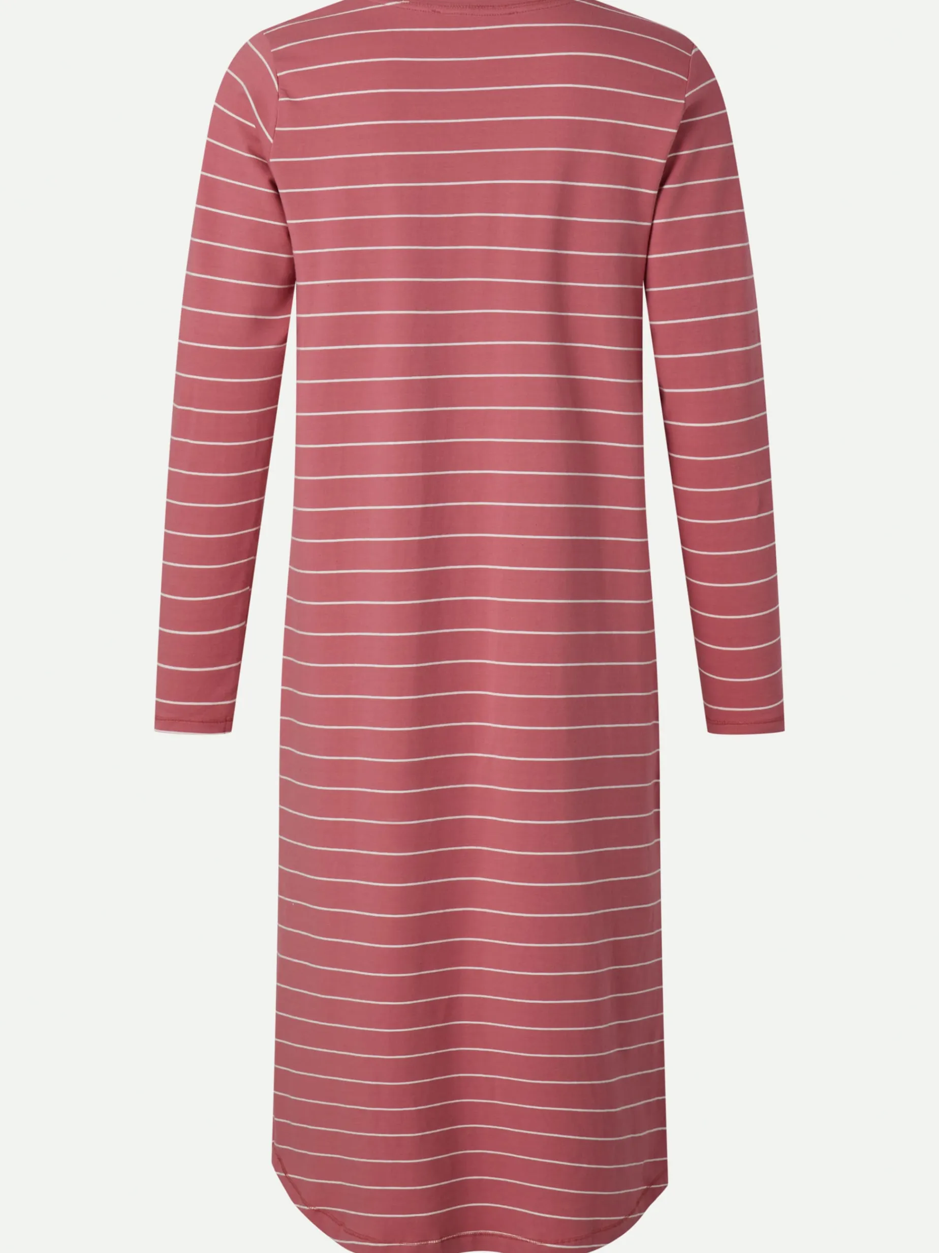 ELLIE - Natkjole LS - Mauvewood stripe