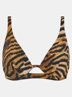 Full cup bikinitop - Tiger