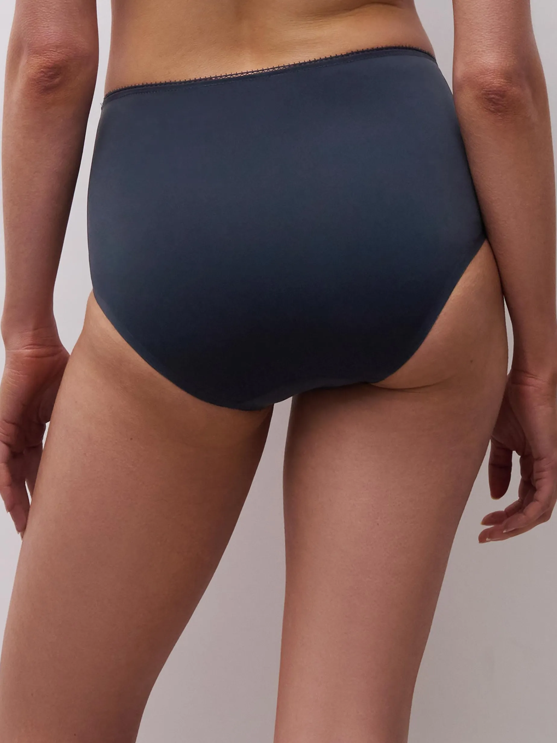 Høj talje slip - Sailing blue