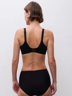 Høj talje slip - Sort
