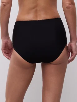 Høj talje slip - Sort