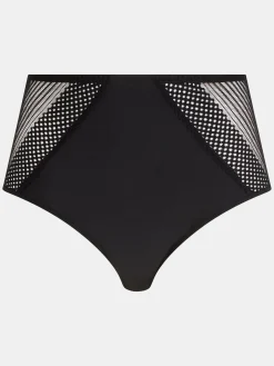 Høj talje slip - Sort