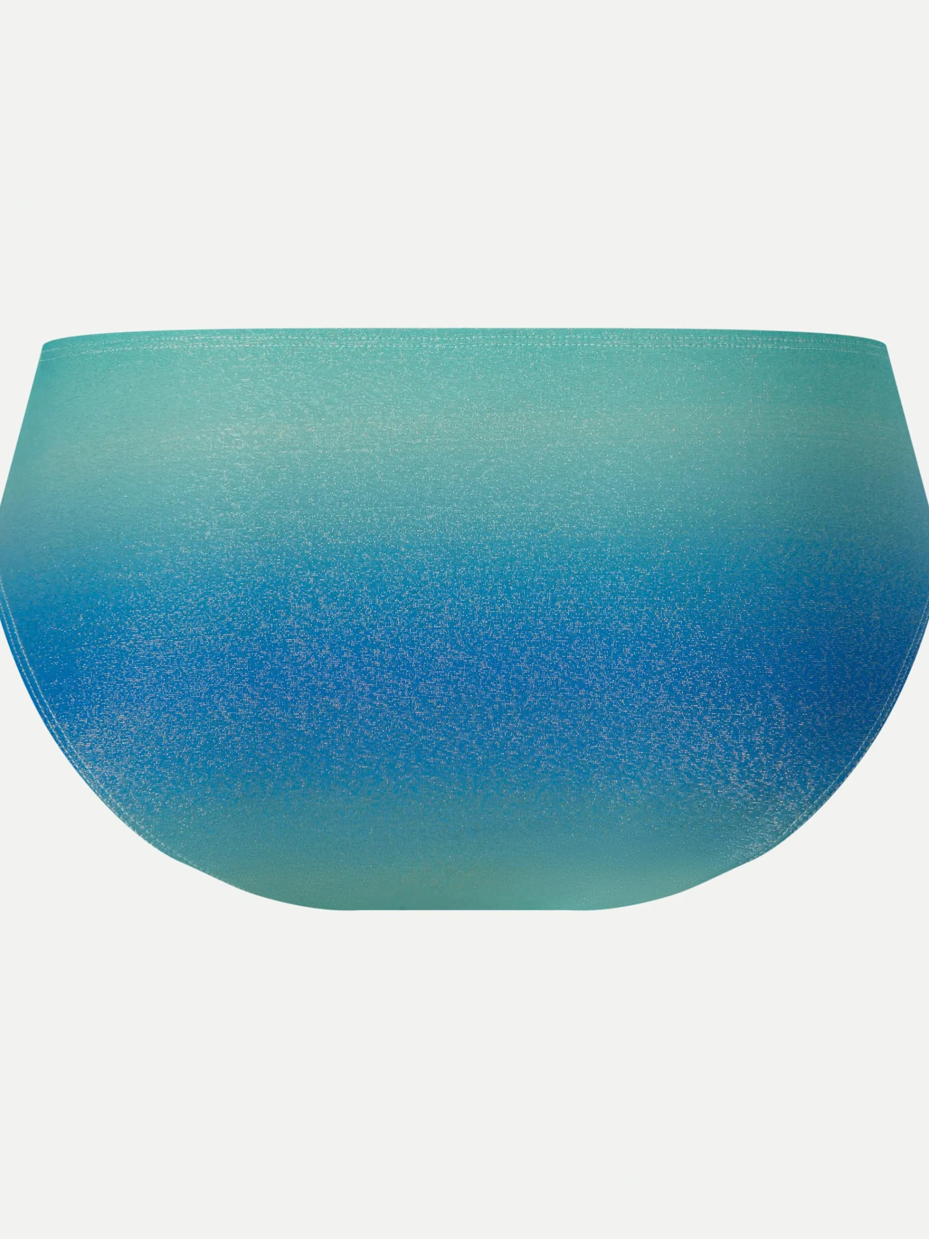 Højtaljet bikinitrusse - Green blue gradient
