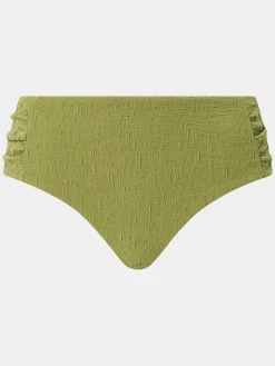 Højtaljet bikinitrusse - OLIVE GREEN