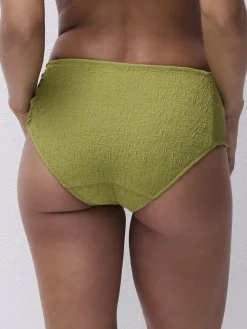 Højtaljet bikinitrusse - OLIVE GREEN