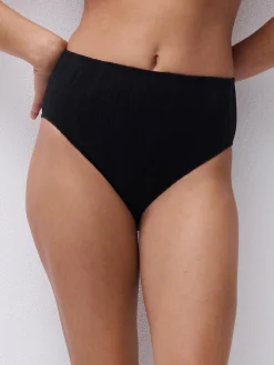 Højtaljet bikinitrusse - Sort
