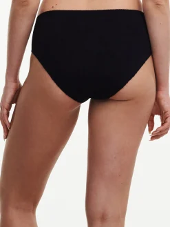 Højtaljet bikinitrusse - Sort
