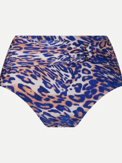 Højtaljet bikinitrusse - Wavy leopard