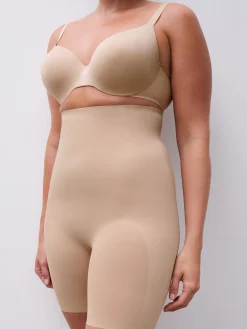 Højtaljet shaping shorts - Nude