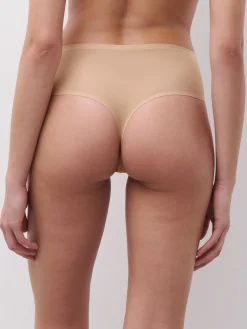 Højtaljet string - one size - Nude