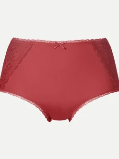 Højtaljet trusse - Garnet Rose