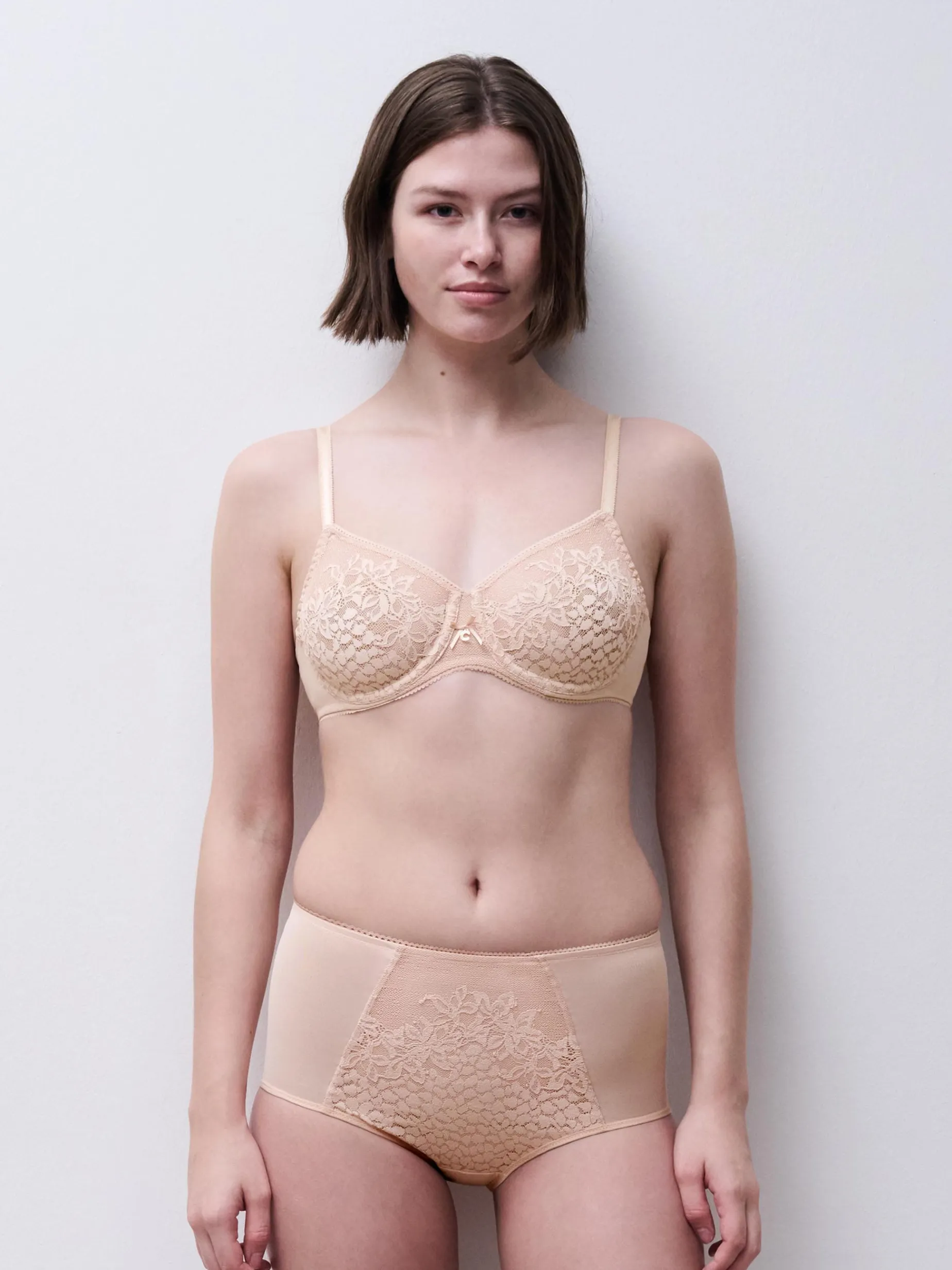 Højtaljet trusse - Golden Beige