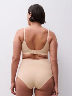 Højtaljet trusse med shaping effekt - Clay Nude