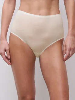 Højtaljet trusse - one size - Ivory