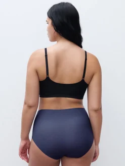 Højtaljet trusse - one size + - Marine Blue