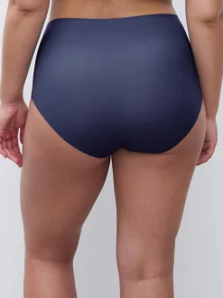 Højtaljet trusse - one size + - Marine Blue