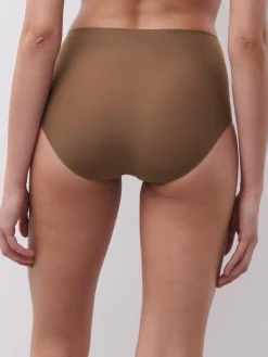 Højtaljet trusse - one size - Mocca