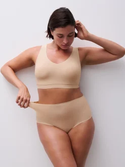 Højtaljet trusse - one size + - Nude