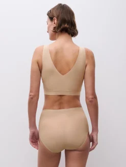 Højtaljet trusse - one size - Nude