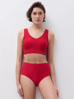 Højtaljet trusse - one size - Poppy Red