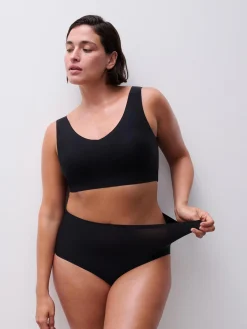 Højtaljet trusse - one size + - Sort