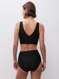 Højtaljet trusse - one size - Sort