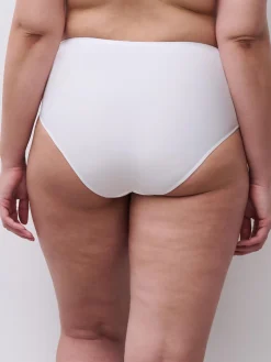 Højtaljet trusse - White
