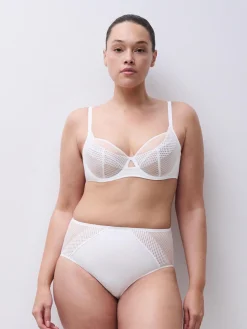 Højtaljet trusse - White