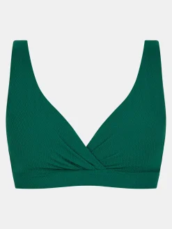 Ikke formstøbt bikinitop - Botanical Green