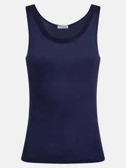 Juliana Singlet - 100% merinould - Danube Blue