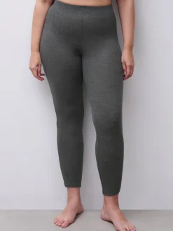 Leggings - merinould og silke - Slate Grey