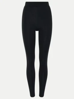 Leggings - merinould og silke - Sort