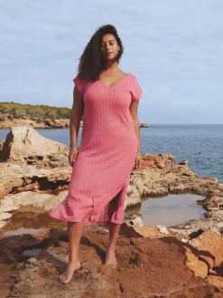 Mariegold strandkjole - Pink Glitter