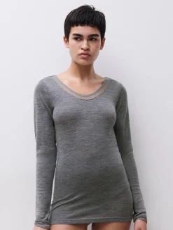 Maxi trusse - 100% merinould - Heather grey