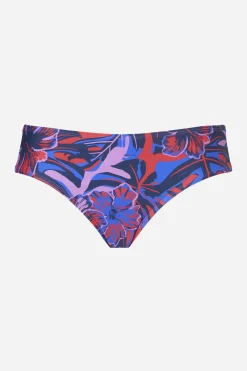Mid Bikini-underdel - Orange hibiscus